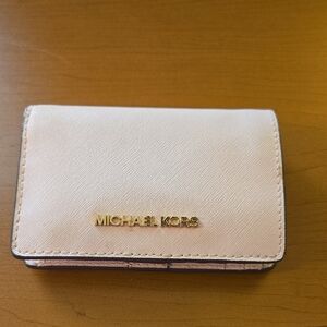 Michael Kors Blush Wallet with Gold Logo